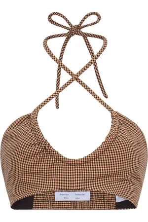 Proenza Schouler Bralette met gingham ruit