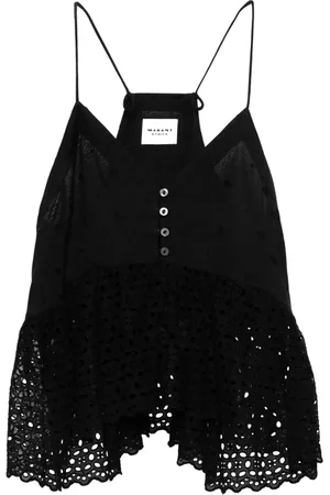 Marant Etoile Sogane broderie anglaise top