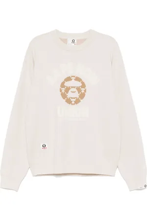 A Bathing Ape Trui met ronde hals en logo