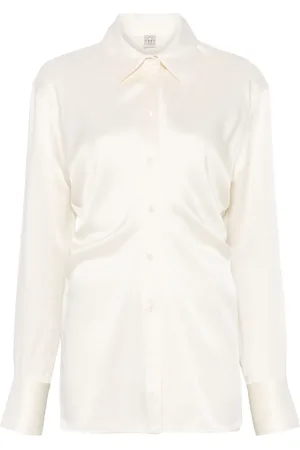 Totême Blouse met gestrikte taille