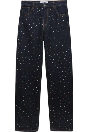 Msgm Katoenen jeans verfraaid met studs
