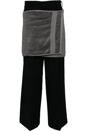 DOUBLET Onsen Towel broek met vilten afwerking