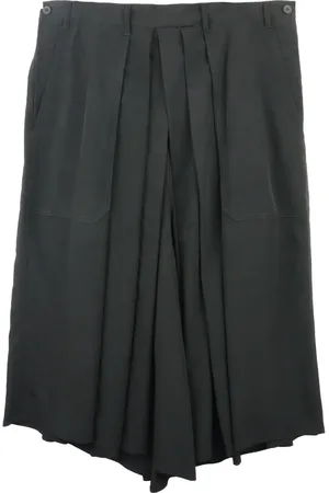 YOHJI YAMAMOTO Plooibroek met wijde pijpen