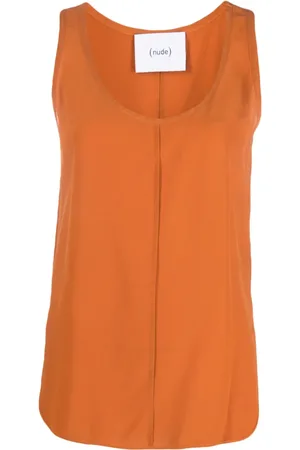 NUDE Tanktop met ronde hals