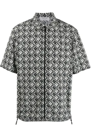 Marine Serre Blouse met diamantpatroon