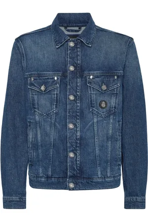 BILLIONAIRE Denim jack met logopatch