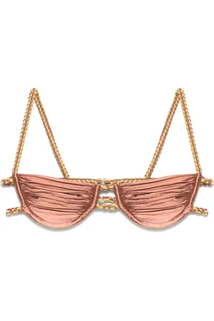 Isa Boulder Bikinitop met dubbele ketting
