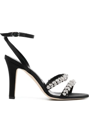 Manolo Blahnik Sandalen verfraaid met kristal