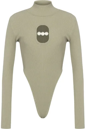 Moschino Body met hoge hals en uitgesneden details