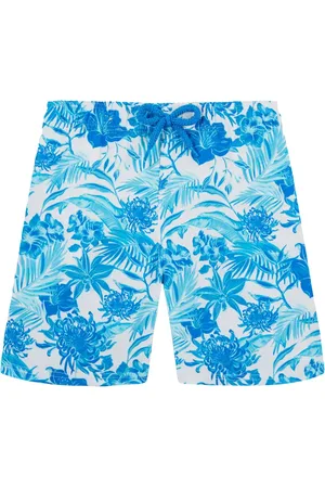 Vilebrequin Zwembroek met bloemenprint en logo