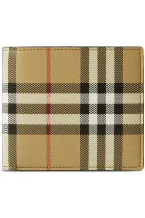 Burberry Vintage check leren portemonnee