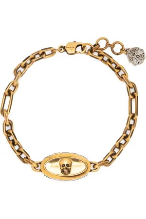 Alexander McQueen Schakelarmband met doodskop