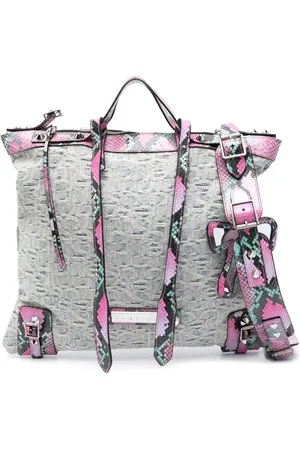 Acne Studios Denim shopper met monogram jacquard