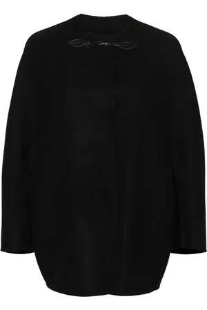 ERMANNO SCERVINO Cape van scheerwol met drukknopen
