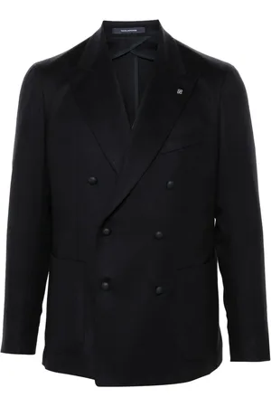 TAGLIATORE Blazer met vilten afwerking