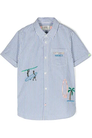 Scotch&Soda Gestreept katoenen shirt