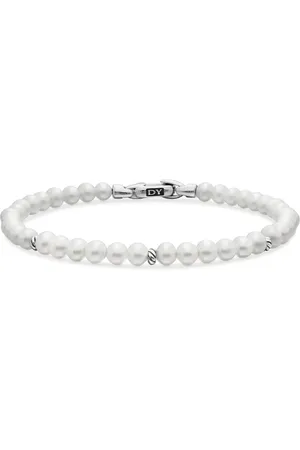 David Yurman Zilveren Bijoux Spiritual Beads armband met parel (4mm)