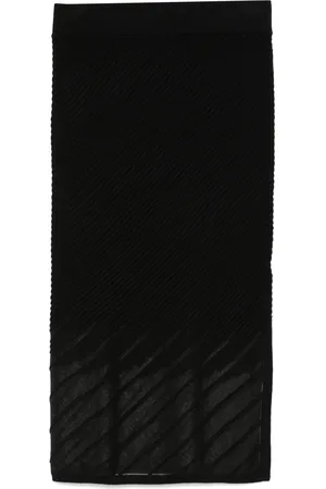 DKNY Geribbelde naadloze midi
