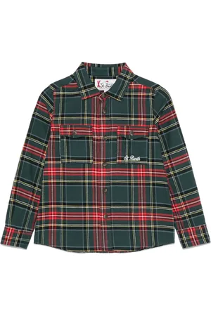 MC2 SAINT BARTH Ski Snoopy shirt met tartan ruit