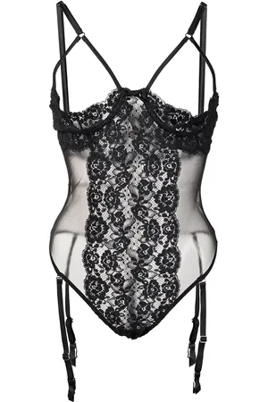 FLEUR DU MAL Foxy peekaboo body met kant