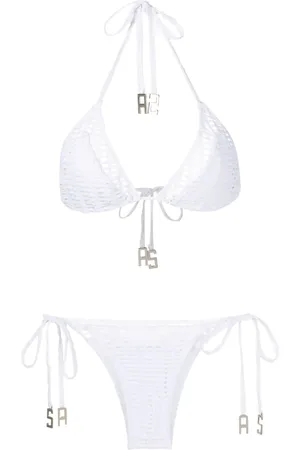 AMIR SLAMA Stretch bikini met logoprint