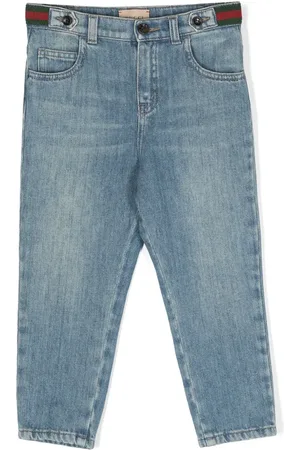 Gucci Straight jeans met web