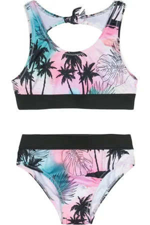 Le pandorine Bikini met tropische print