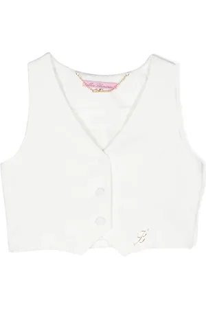MISS BLUMARINE Bodywarmer met logoplakkaat