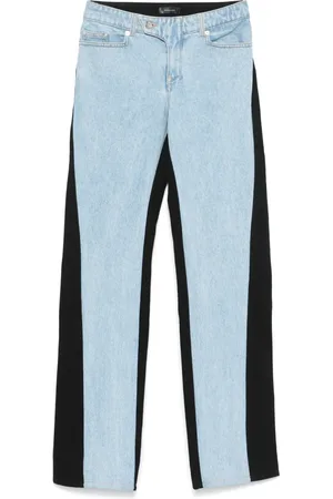 MUGLER Tweekleurige straight jeans