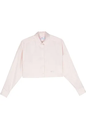 Chiara Ferragni Lurex cropped blouse