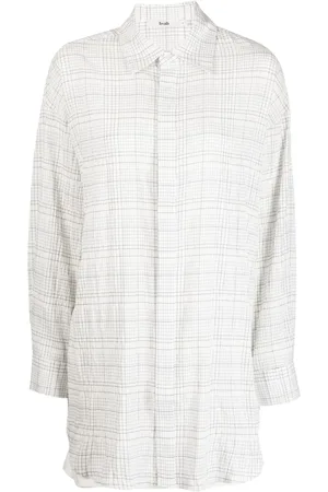 B+AB Geruite blouse