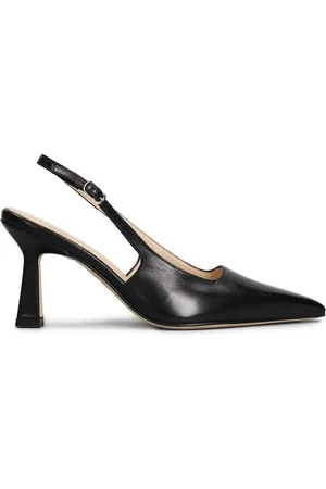 ANNA F. 65mm pumps met logoplakkaat