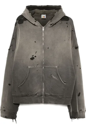SAINT MXXXXXX Gerafelde katoenen hoodie