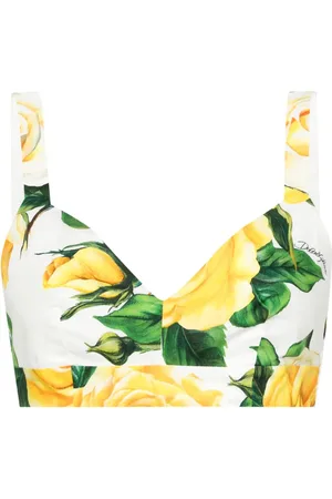 Dolce & Gabbana Katoenen cropped top met print