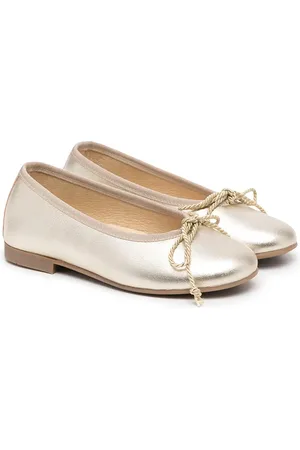 Andanines Metallic ballerina pumps