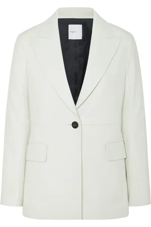 ROSETTA GETTY Leren blazer met puntige revers