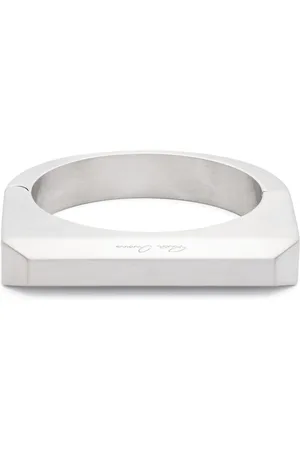Rick Owens Geborstelde armband met gegraveerd logo