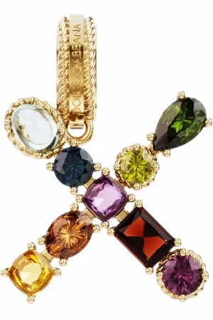 Dolce & Gabbana 18kt geelgouden Rainbow Alphabet X hanger