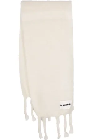 Jil Sander Sjaal met logopatch