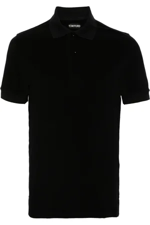 Tom Ford Poloshirt van badstof en katoenblend