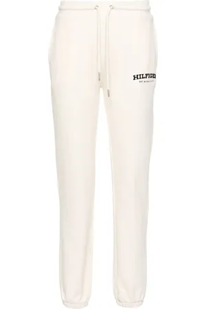 Tommy Hilfiger Pantalon met logo en toelopende pijpen
