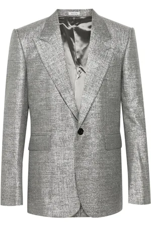 Alexander McQueen Blazer met metallic afwerking