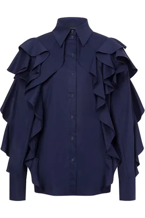 Alberta Ferretti Shirt met ruches detail