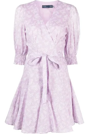 Ralph Lauren Wikkeljurk met bloemenprint