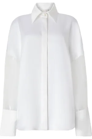 GENNY Blouse met doorzichtige mouwen