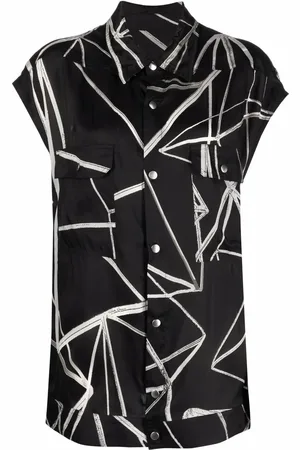 Rick Owens Shirtjack met grafische print
