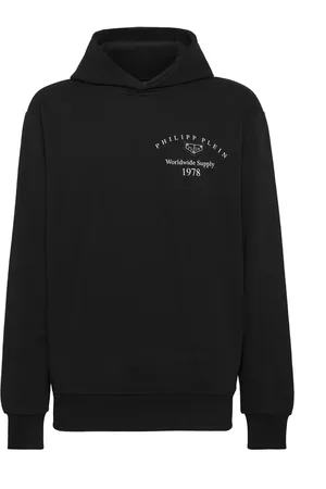 Philipp Plein Hoodie met logoplakkaat