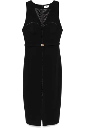 Elisabetta Franchi Jurk met contrasterend stiksel en bustier
