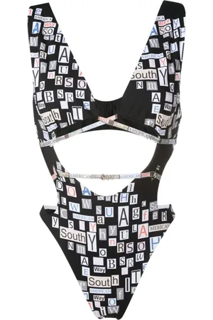 AMIR SLAMA Badpak met logoprint