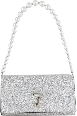 Jimmy Choo Schoudertas met logoplakkaat